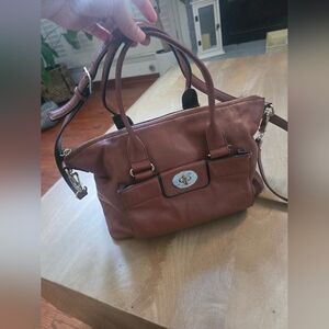 Kate Spade Cobble Hill "Little Minka" Leather Satchel – Cognac